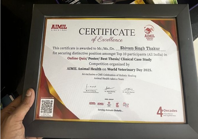AIMIL Certificate of Excellence