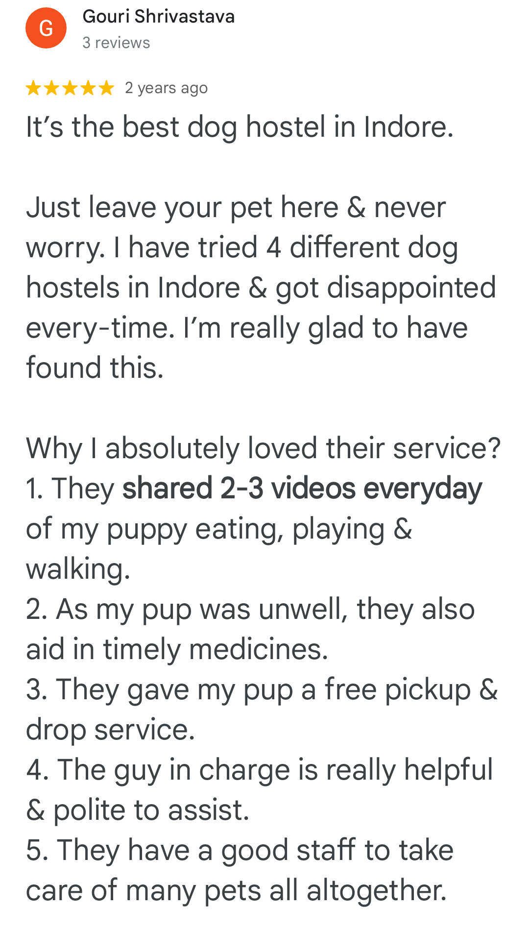 Google Review 1